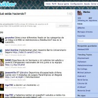 Captura de Twitter en español mostrando interfaz