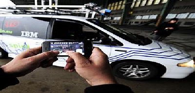 Controlan un automóvil por medio del iPhone