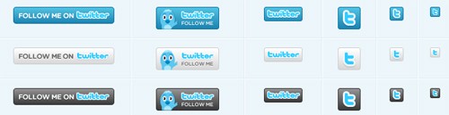 botones Twitter Follow Me