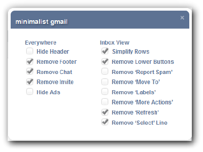 Haz (aún más) minimalista a Gmail con Firefox y la extensión Minimalist Gmail