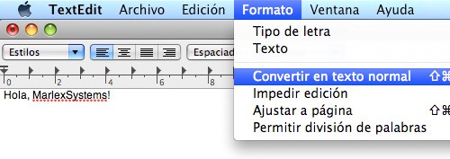 Guardar en TextEdit con formato TXT
