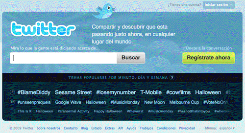 Home de Twitter.com