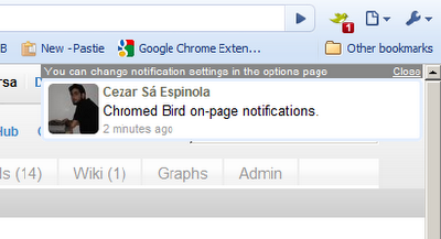 Chromed Bird, cliente de Twitter para Google Chrome