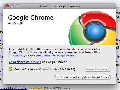 Chrome para Mac y Linux en Beta