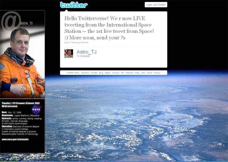 internet en el espacio
