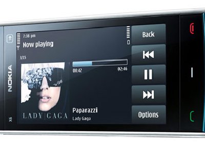 Nokia X6: El primer teléfono de Nokia con pantalla capacitiva