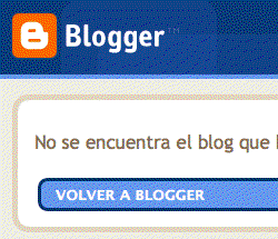 Blogger no encontrado