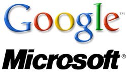Logos de Google y Microsoft