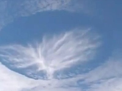 Extraña forma de nubes aparece en México