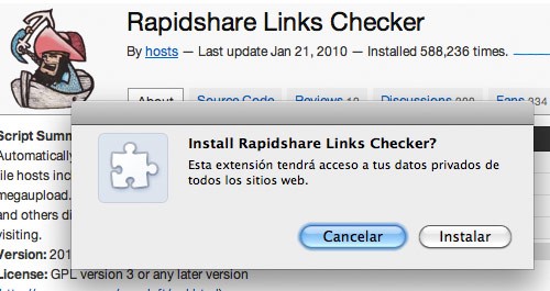 Ejemplo de Script de Greasemonkey en Chrome