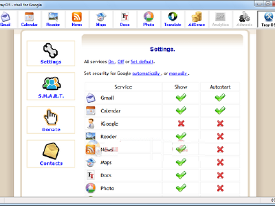 TrayOS, todas las aplicaciones web de Google en el escritorio
