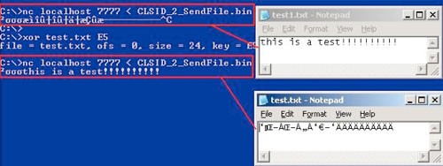 Netcat a ordenador con el Virus de los Cargadores