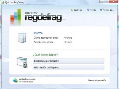RegDefrag, optimiza el Registro de Windows XP, Vista y 7