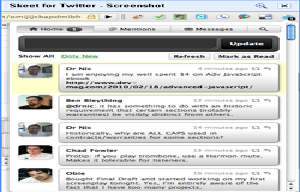 Skeet, cliente de Twitter para Google Chrome
