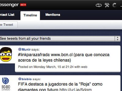 T-Messenger: Cliente de Twitter en Adobe AIR