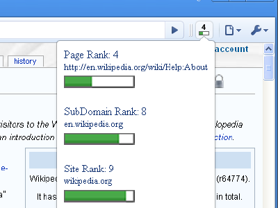 Saber el PageRank de las paginas que vistas desde Google Chrome