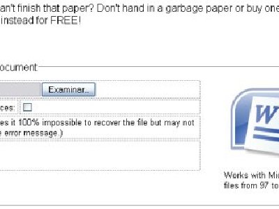 Document Corrupter, Daña tus archivos de Microsoft Word a proposito