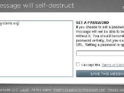 ThisMessageWillSelfDestruct, envia mensajes que se destruyen al verlos