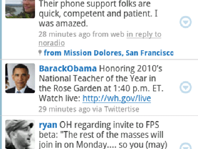 Cliente oficial de Twitter para Android