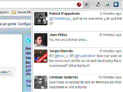 Metrist, cliente de Twitter para Google Chrome