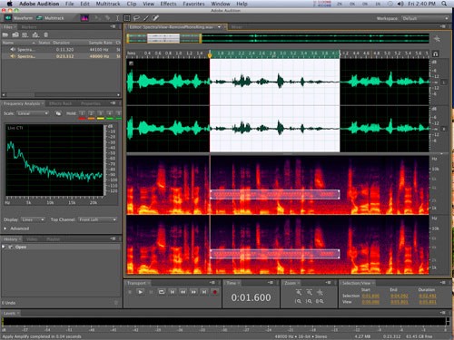 Adobe Audition para Mac OS X Snow Leopard