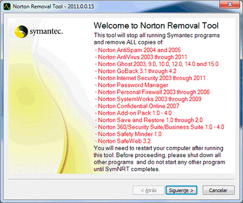 Norton Removal Tool