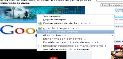 Open IT Online, Abrir documentos e imágenes desde Firefox