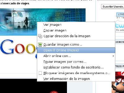 Open IT Online, Abrir documentos e imágenes desde Firefox