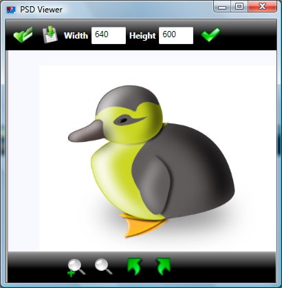 PSD Viewer, abrir archivos PSD