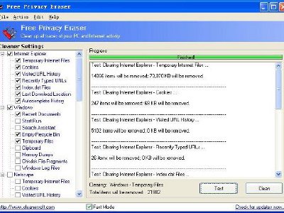 Privacy Eraser, elimina todos los rastros de navegación