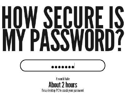 HowSecureIsMyPassword: ¿Que tan segura es tu contraseña?