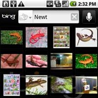 Aplicación de Bing para Android