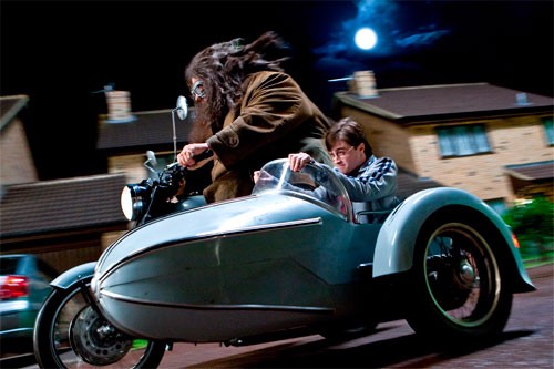 Imagen de Harry Potter en motocicleta