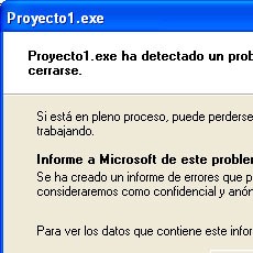 Informe de Errores en Windows XP