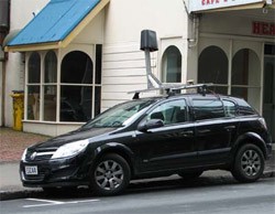 Un automóvil del servicio Google Street View