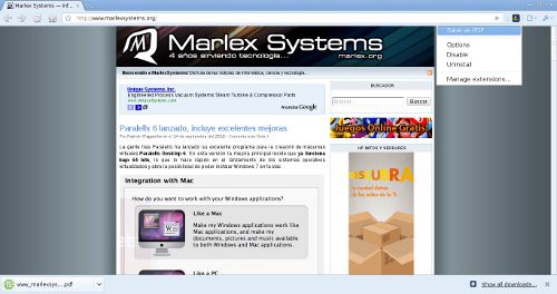 Imagen de Save as PDF para Chrome