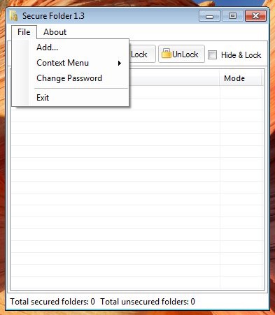Imagen de Secure Folder mostrando la interfaz de la aplicación