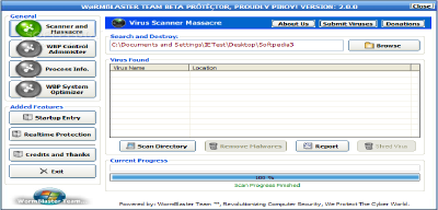 Worm Blaster: herramienta gratuita para eliminar virus, spyware y malware