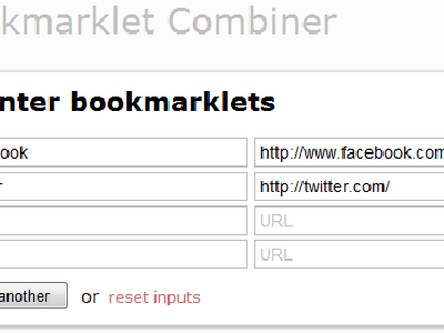 Creando bookmarklets amigables con una sencilla herramienta web
