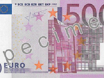 El billete de 500 euros no se puede editar en Photoshop