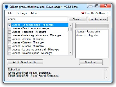 Descargar la música en MP3 de Grooveshark.com