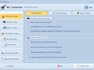 Optimizar Windows 7, Mz 7 Optimizer