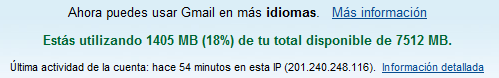 Imagen de seguridad en Gmail