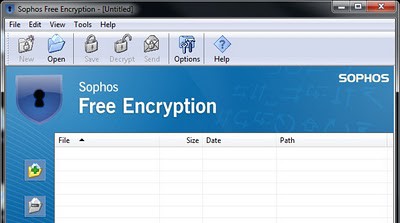 Captura de pantalla de Sophos Free Encryption