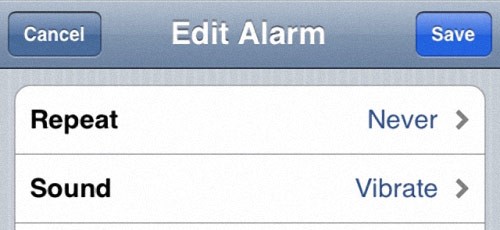 Alarma de iPhone