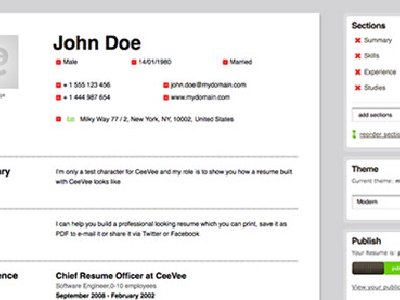 Cómo se hace un currículum vitae, ceevee.com