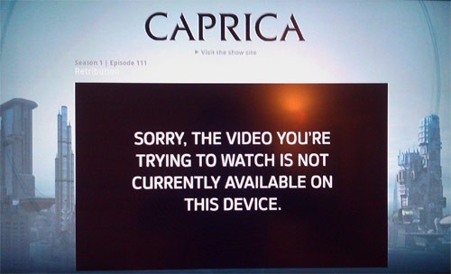 SyFy bloquea contenidos en Google TV