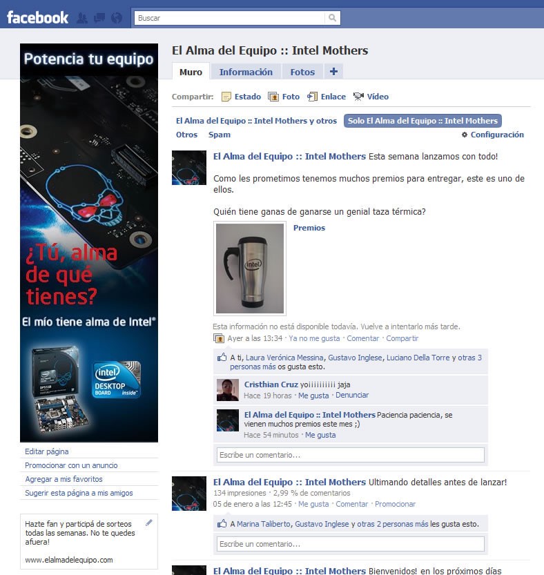 Imagen de premios de Intel Mothers Imagen de premios de Intel Mothers