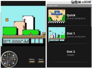 Imagen de NESoid jugando Nintendo en Android Nexus One