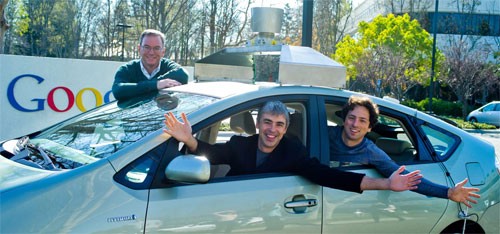 Eric Schmidt, Larry Page y Sergey Brin